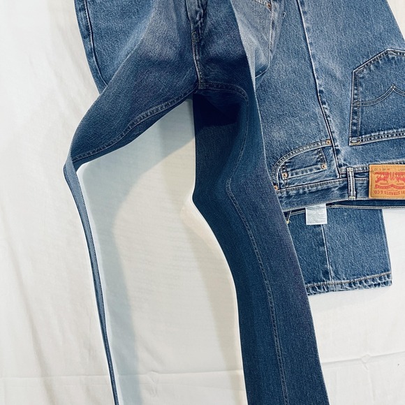2 Pair Levis 505 Jeans Mens 32x32 Blue Medium Wash Regular Straight Leg Denim - Picture 8 of 9